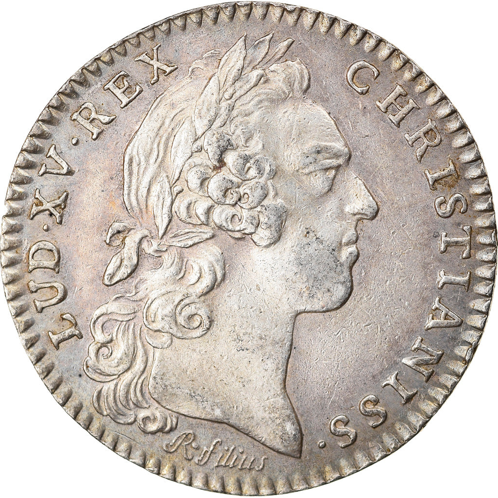 Frankrijk, Token, Louis XV, Trésor Royal, History, 1758, Roettiers fils, ZF+