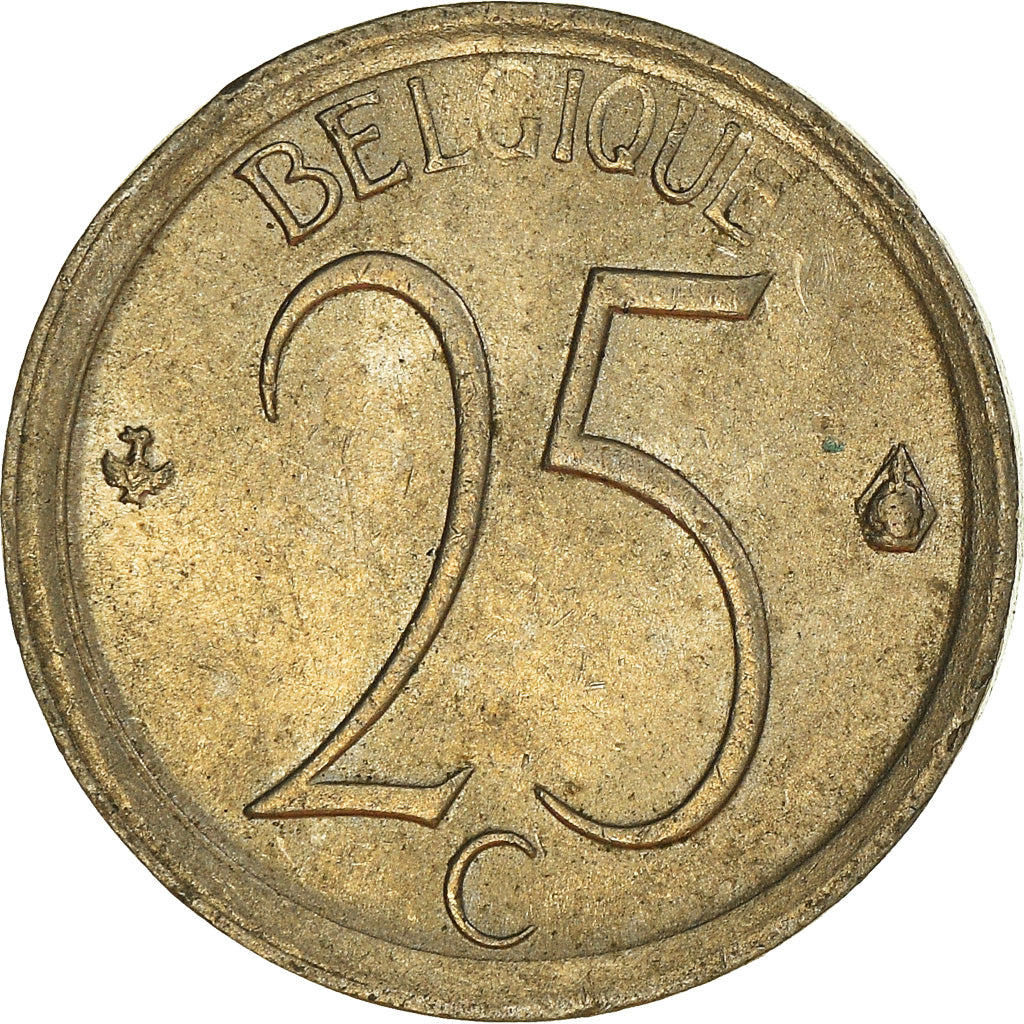 Moeda, Bélgica, 25 Centimes, 1971, Brussels, EF(40-45), Cobre-níquel, KM:153.2