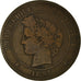 Monnaie, France, Cérès, 10 Centimes, 1897, Paris, TB+, Bronze, Gadoury:265a