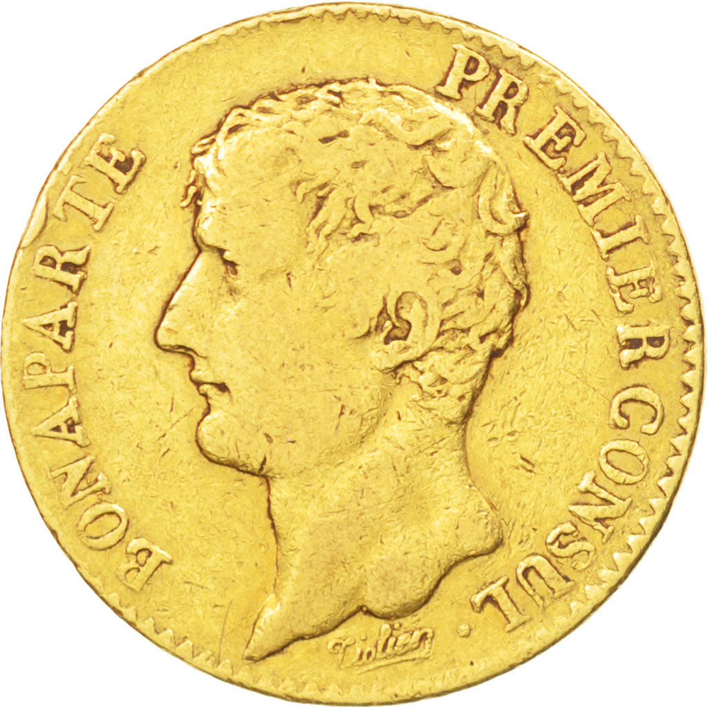 France, 20 Francs, An XI, Paris, VF(30-35), Gold, KM:651