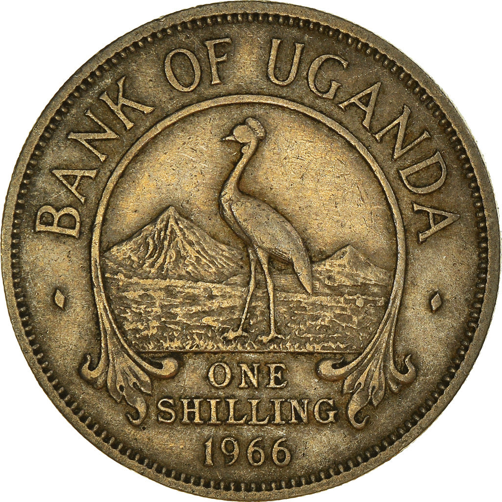 Münze, Uganda, Shilling, 1966, SS, Kupfer-Nickel, KM:5