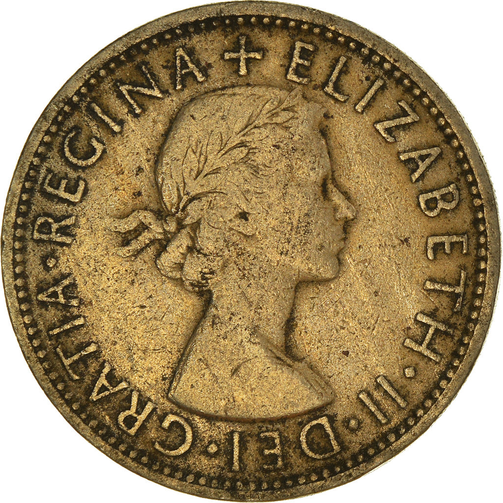 Coin, Great Britain, Elizabeth II, Florin, Two Shillings, 1954, VF(20-25)