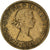 Monnaie, Grande-Bretagne, Elizabeth II, Florin, Two Shillings, 1954, TB