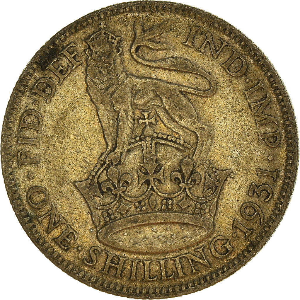 Coin, Great Britain, George V, Shilling, 1931, VF(30-35), Silver, KM:833