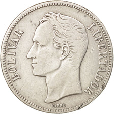 Venezuela, Gram 25, 5 Bolivares, 1936, BB, Argento, KM:24.2
