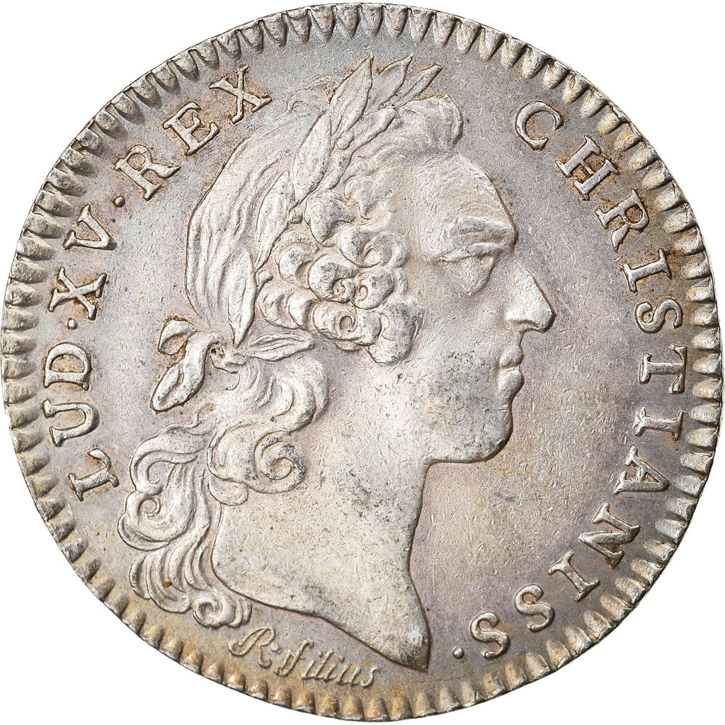 Francja, Token, Louis XV, Trésor Royal, Historia, 1758, Roettiers fils