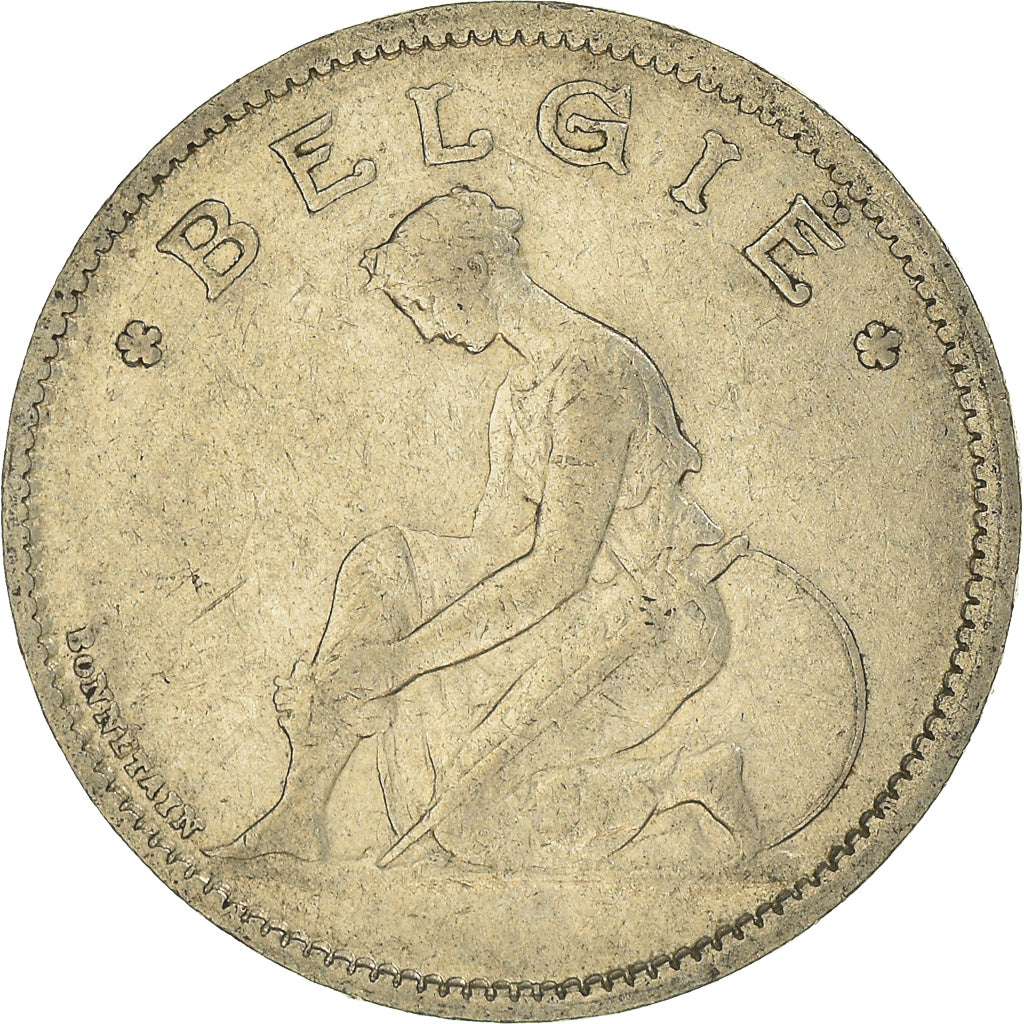 Moneta, Belgio, Franc, 1935, MB, Nichel, KM:90