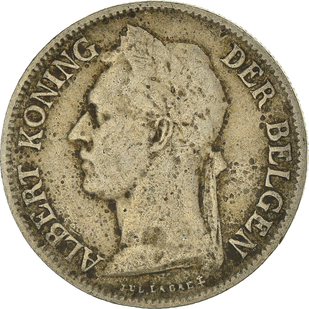 Coin, Belgian Congo, 50 Centimes, 1924, VF(20-25), Copper-nickel, KM:23