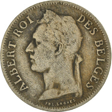 Moneda, Congo belga, 50 Centimes, 1927, BC+, Cobre - níquel, KM:23