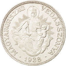 Hungary, 2 Pengö, 1938, Budapest, MS(60-62), Silver, KM:511