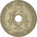 Moneda, Bélgica, 25 Centimes, 1922, BC, Cobre - níquel, KM:68.1