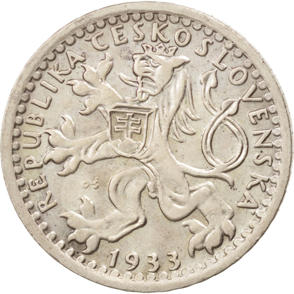 Tschechoslowakei, 25 Haleru, 1933, MS(63), Copper-nickel, KM:16