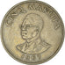 Moneda, CONGO, REPÚBLICA DEMOCRÁTICA DEL, 5 Makuta, 1967, Paris, MBC, Cobre -