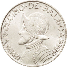 Moneda, Panamá, 1/10 Balboa, 1962, SC, Plata, KM:10.2