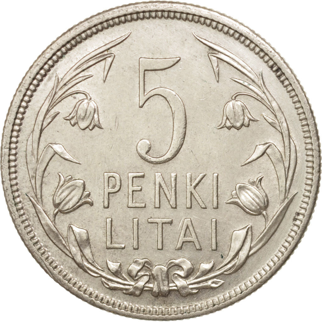 Moneta, Lituania, 5 Litai, 1925, King's Norton, SPL-, Argento, KM:78