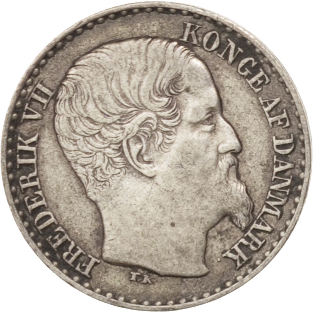 Münze, Danish West Indies, Frederik VII, 3 Cents, 1859, Altona, SS, Silber