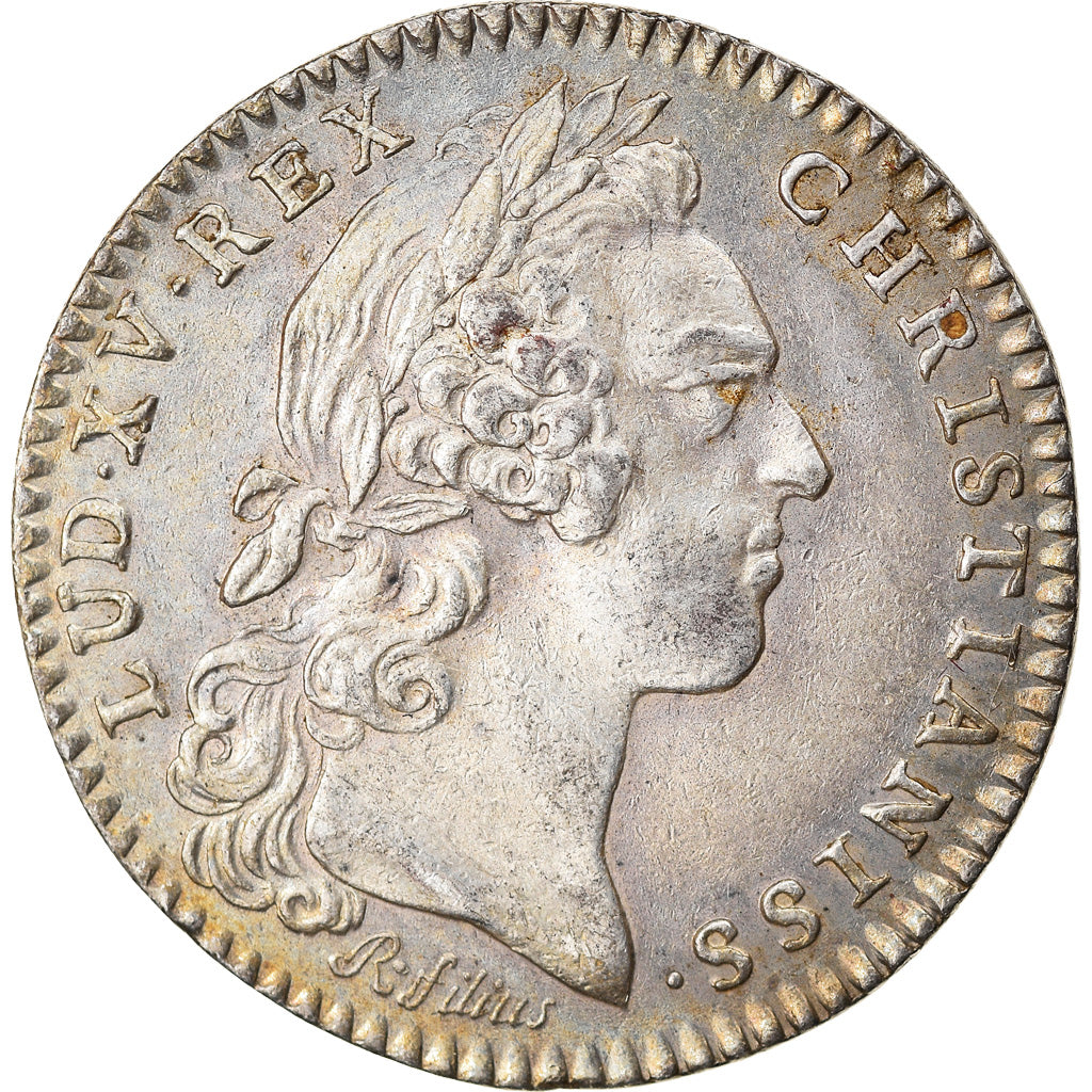 Frankrijk, Token, Louis XV, Trésor Royal, History, 1758, Roettiers fils, ZF+