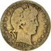 Coin, United States, Barber Quarter, Quarter, 1916, U.S. Mint, Denver