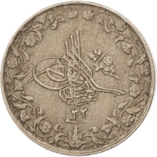 Egitto, Abdul Hamid II, 1/10 Qirsh, 1906, Misr, BB, Rame-nichel, KM:289