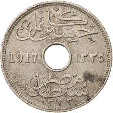 Egitto, Hussein Kamil, 10 Milliemes, 1917, BB, Rame-nichel, KM:316