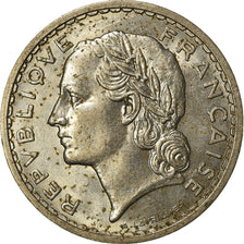Moneta, Francja, Lavrillier, 5 Francs, 1938, Paris, EF(40-45), Nikiel, KM:888