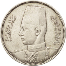 Monnaie, Égypte, Farouk, 10 Piastres, 1937, British Royal Mint, TTB, Argent