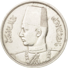 Moneta, Egitto, Farouk, 10 Piastres, 1939, British Royal Mint, BB, Argento