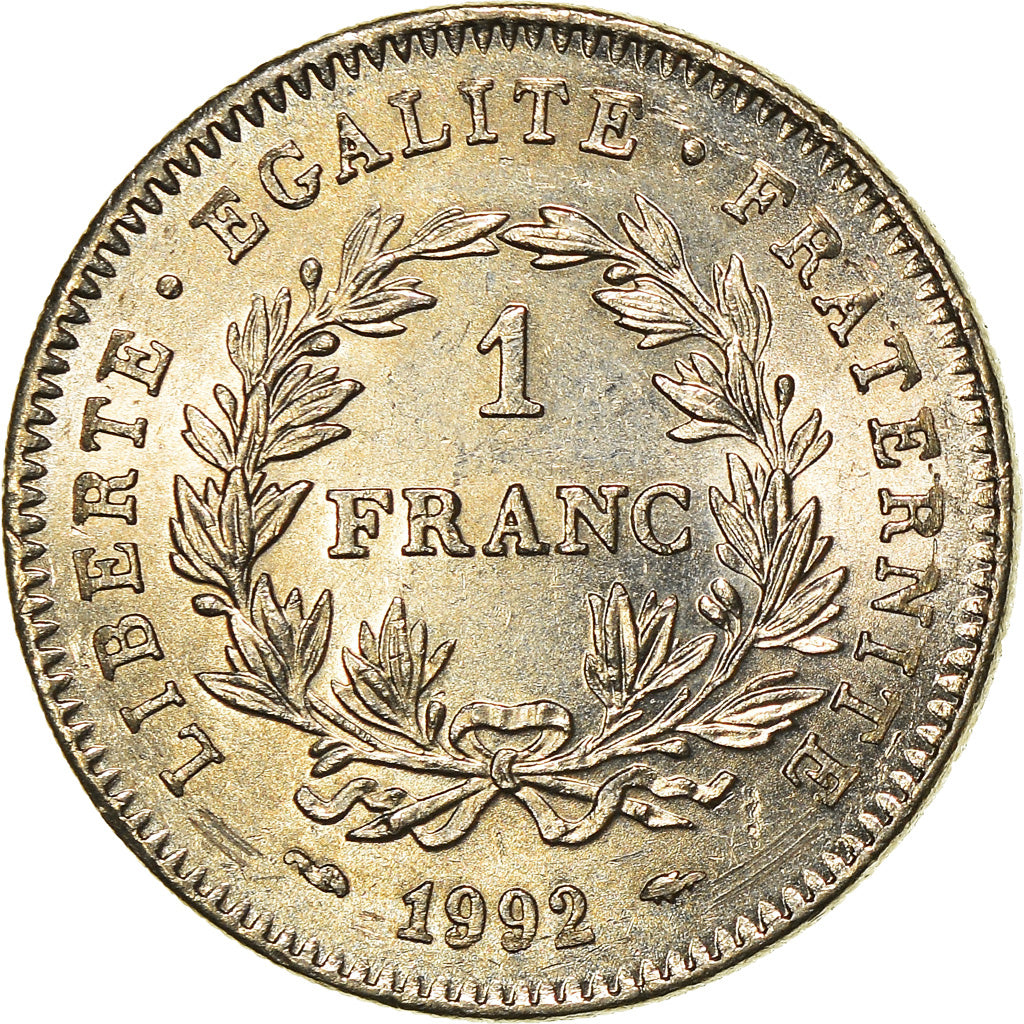 Monnaie, France, République, Franc, 1992, Paris, TTB, Nickel, Gadoury:478