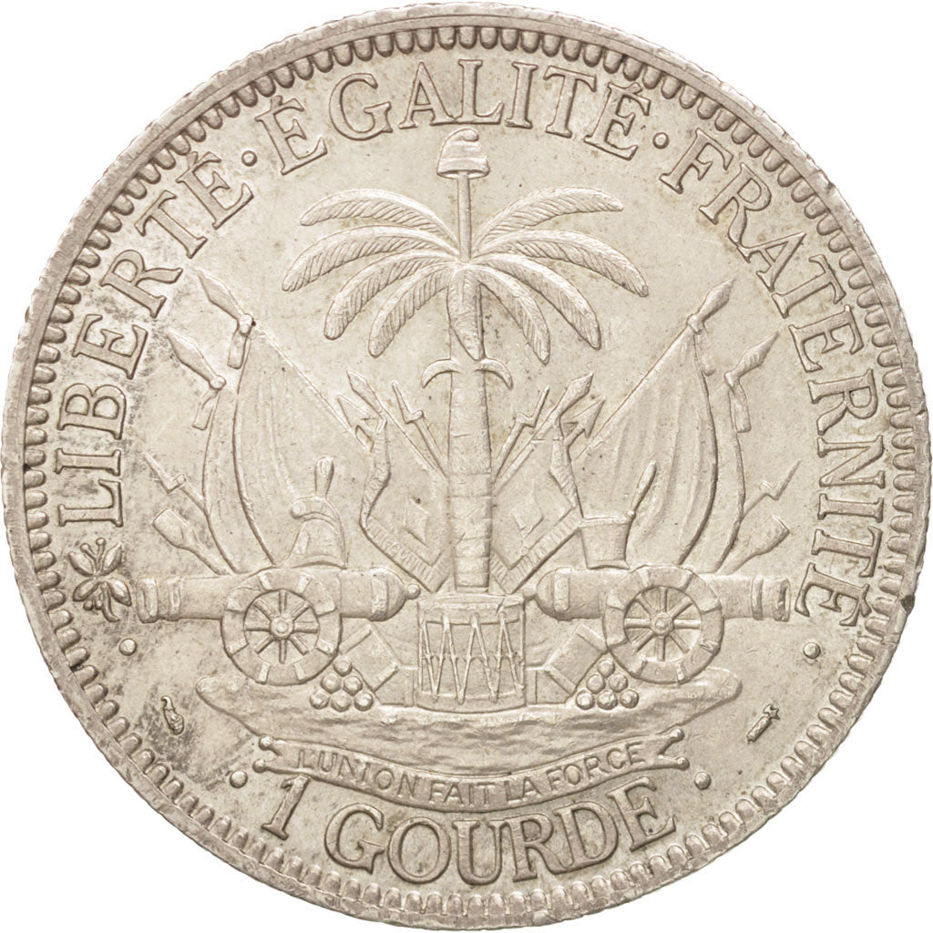 Haiti, Gourde, 1895, Paris, SPL-, Argento, KM:46