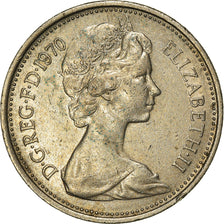 Coin, Great Britain, Elizabeth II, 5 New Pence, 1970, EF(40-45), Copper-nickel