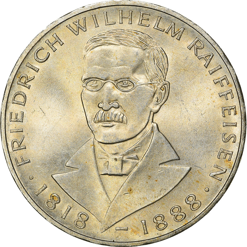 Coin, GERMANY - FEDERAL REPUBLIC, 5 Mark, 1968, Hamburg, Germany, AU(55-58)
