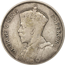 Monnaie, Nouvelle-Zélande, George V, 1/2 Crown, 1933, TTB, Argent, KM:5