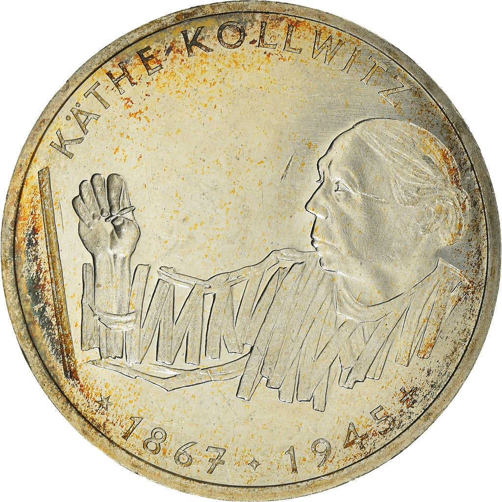 Münze, Bundesrepublik Deutschland, 10 Mark, 1992, Karlsruhe, Germany, UNZ