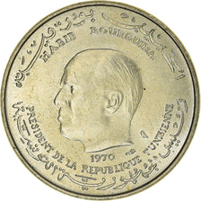 Moneta, Tunisia, Dinar, 1970, Paris, SPL, Argento, KM:302