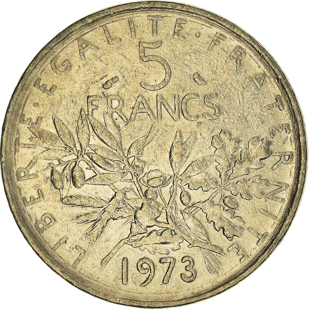 Monnaie, France, Semeuse, 5 Francs, 1973, Paris, TB+, Nickel Clad Copper-Nickel