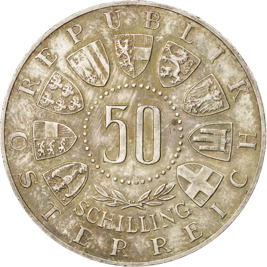 Austria, 50 Schilling, 1963, MS(63), Silver, KM:2894