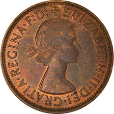 Monnaie, Grande-Bretagne, Elizabeth II, 1/2 Penny, 1957, SUP, Bronze, KM:896