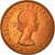 Coin, Great Britain, Elizabeth II, 1/2 Penny, 1964, AU(50-53), Bronze, KM:896