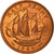Moneda, Gran Bretaña, Elizabeth II, 1/2 Penny, 1964, MBC+, Bronce, KM:896