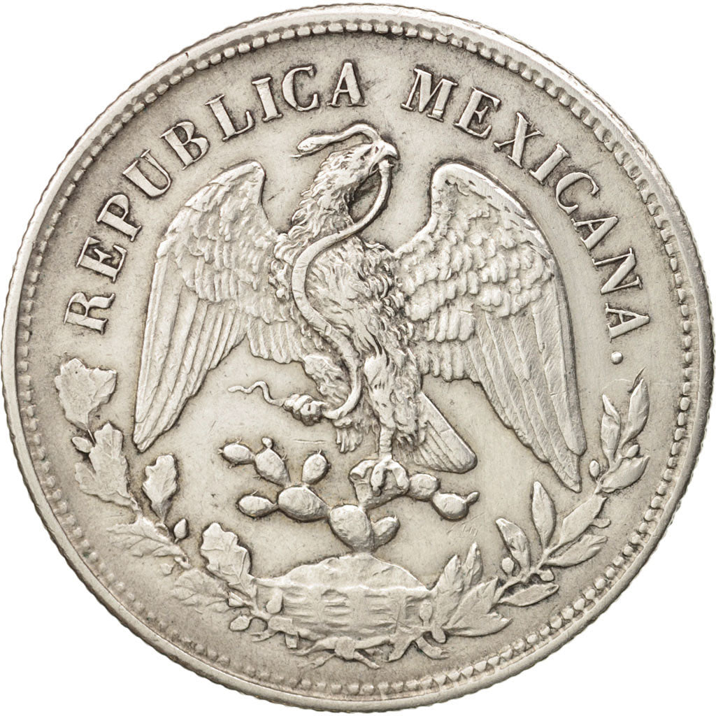 Mexiko, Peso, 1902, Zacatecas, EF(40-45), Silver, KM:409.3