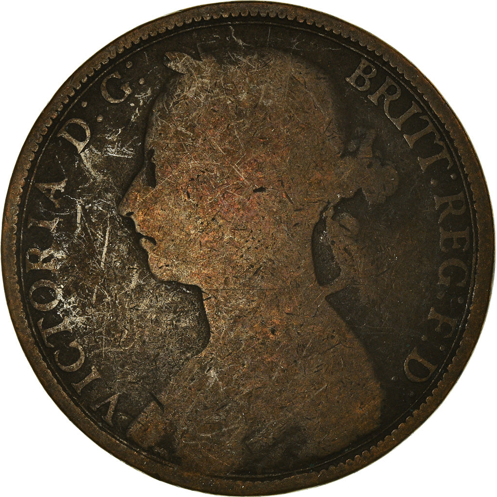 Moneta, Gran Bretagna, Victoria, Penny, 1890, B+, Bronzo, KM:755