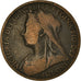 Moneda, Gran Bretaña, Victoria, Penny, 1898, BC+, Bronce, KM:790