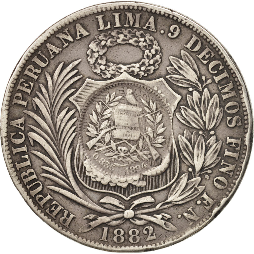 Guatemala, Peso, 1894, BB, Argento, KM:224