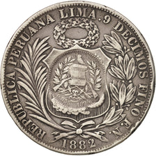 Guatemala, Peso, 1894, BB, Argento, KM:224