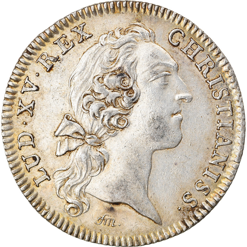 France, Token, Louis XV, Trésor Royal, History, 1750, AU(55-58), Silver