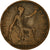 Moneta, Wielka Brytania, George V, Penny, 1919, F(12-15), Brązowy, KM:810