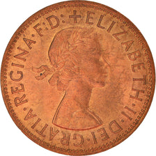 Coin, Great Britain, Elizabeth II, Penny, 1962, AU(55-58), Bronze, KM:897