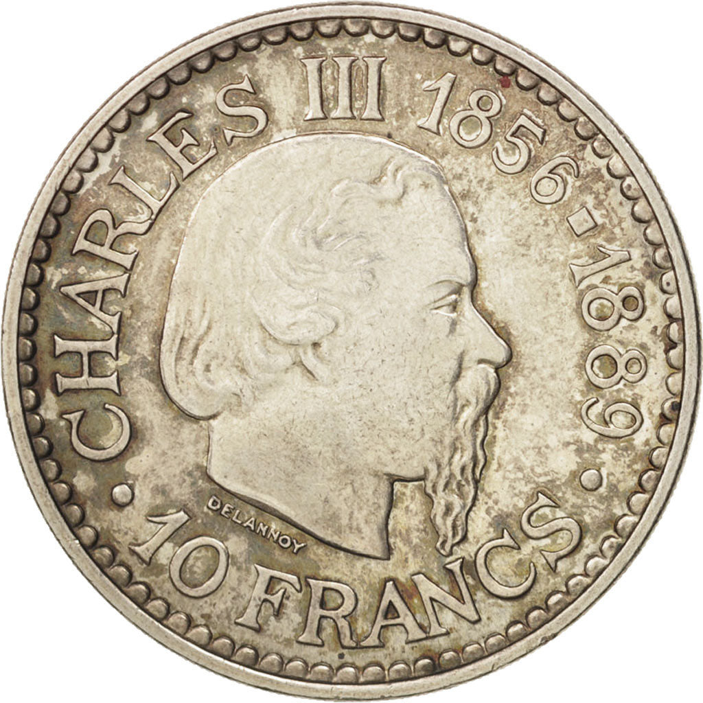 Monaco, Rainier III, 10 Francs, 1966, SPL, Argento, KM:146