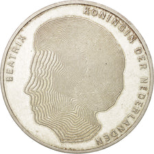 Paesi Bassi, Beatrix, 50 Gulden, 1990, SPL-, Argento, KM:214