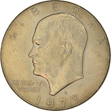 Moneta, USA, Eisenhower Dollar, Dollar, 1977, Denver, EF(40-45), Miedź-Nikiel